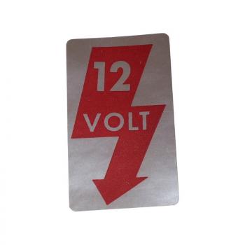 Aufkleber, 12 V, für A-Saüle