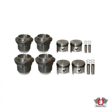 Big bore Kolben und Zylindersatz, geschmiedet, 94,0 mm Bohrung, 82,0 mm Hub, oben 101 mm, unten 97 mm, CLASSIC